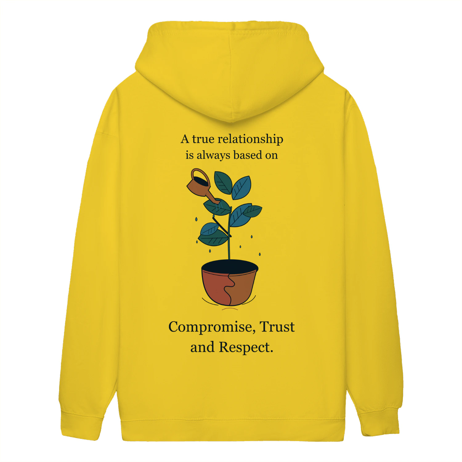 Rooted in Trust — Sun Yellow Botanical Hoodie