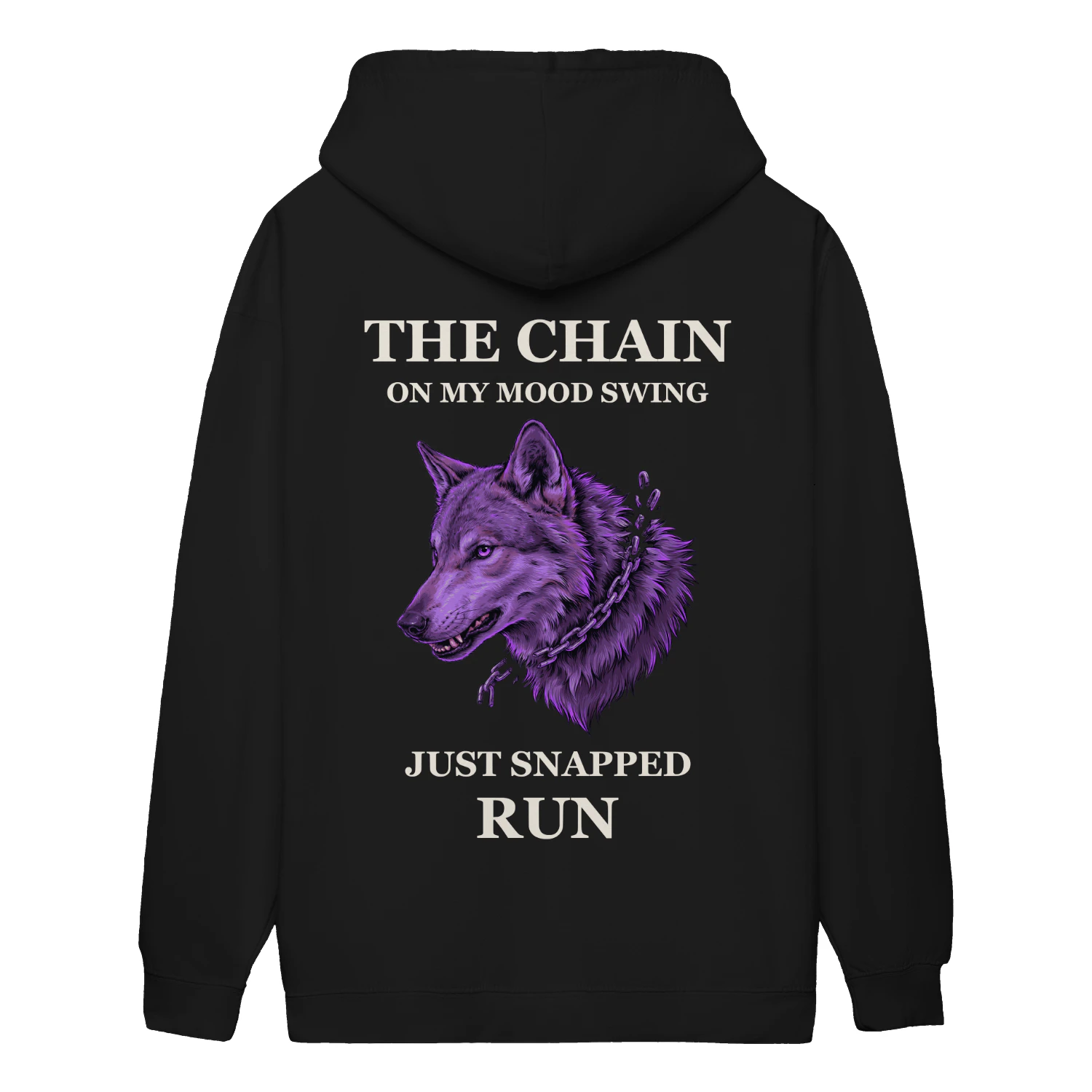 The Chain — Purple Wolf Graphic Hoodie