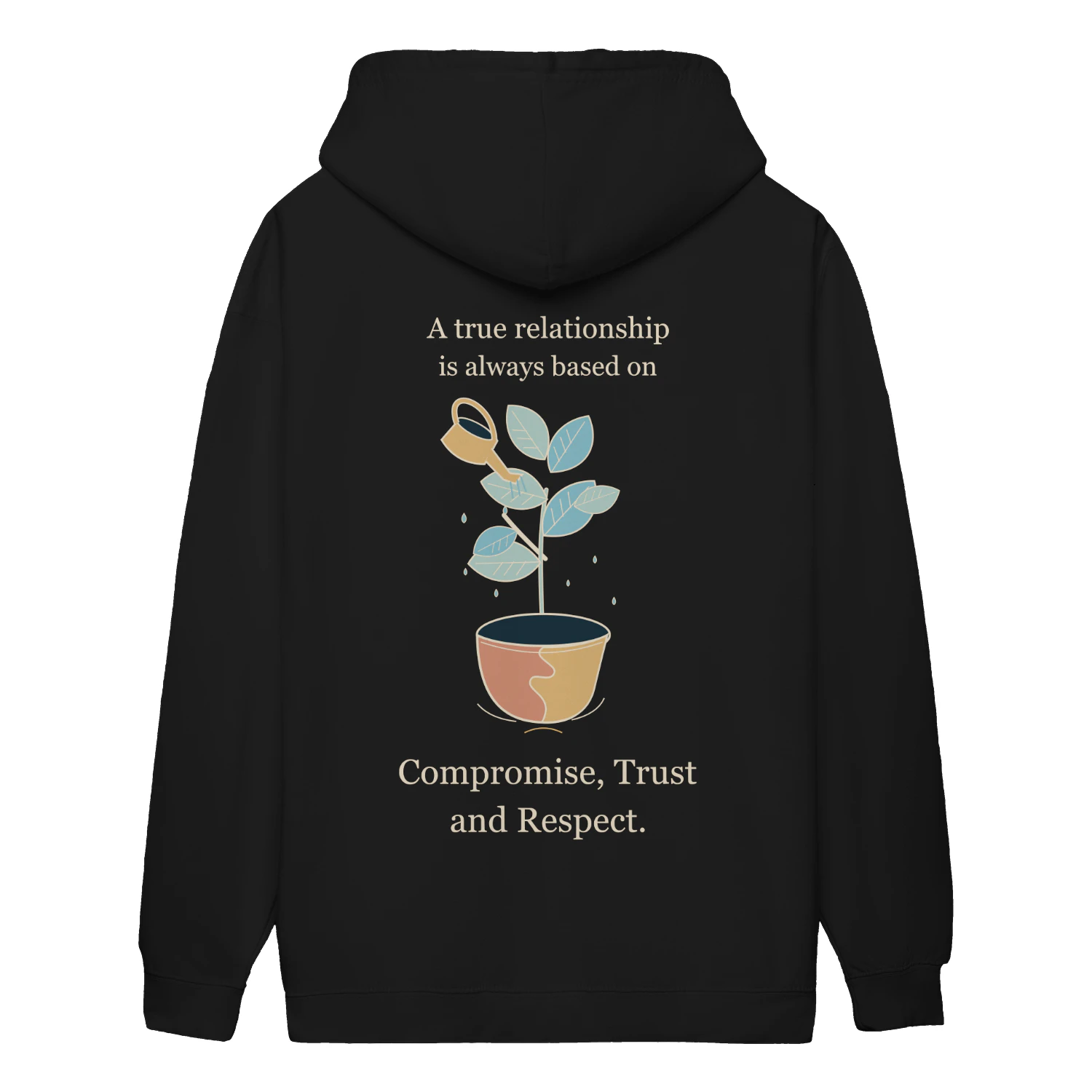 Rooted in Trust — Botanical Graphic Hoodie