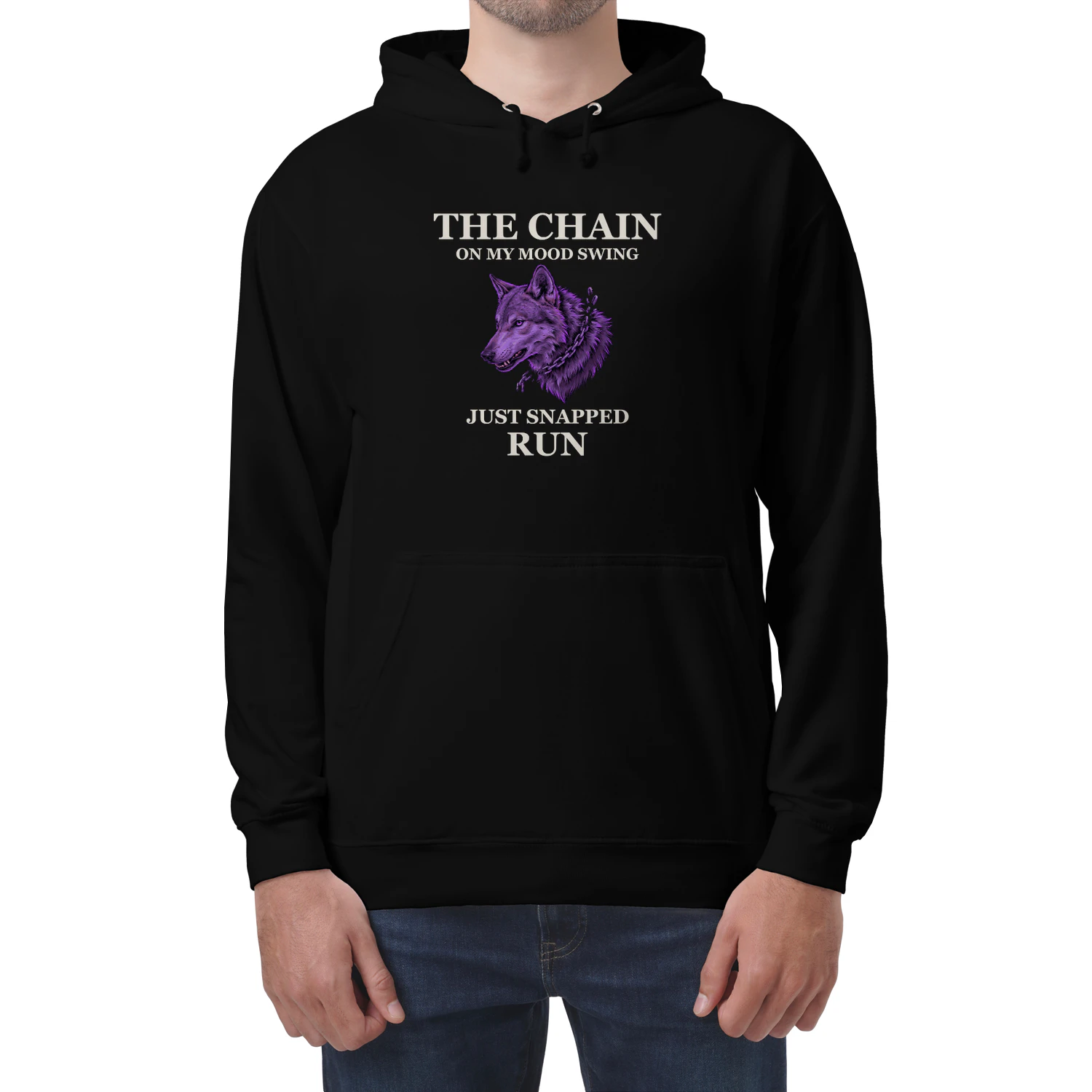 The Chain — Purple Wolf Graphic Hoodie