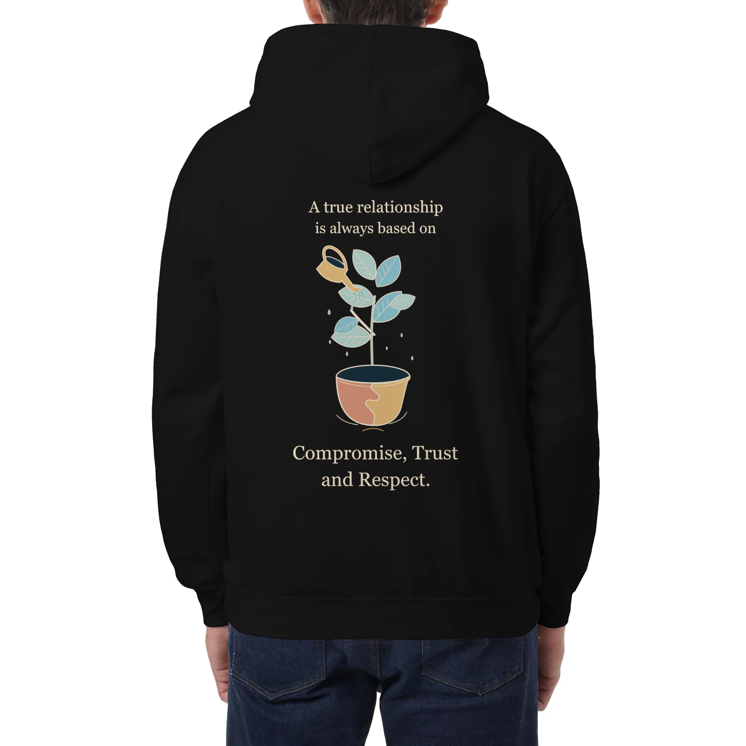 Rooted in Trust — Botanical Graphic Hoodie