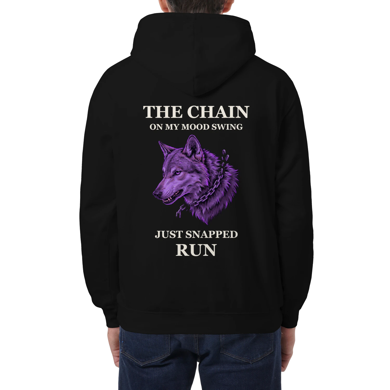 The Chain — Purple Wolf Graphic Hoodie