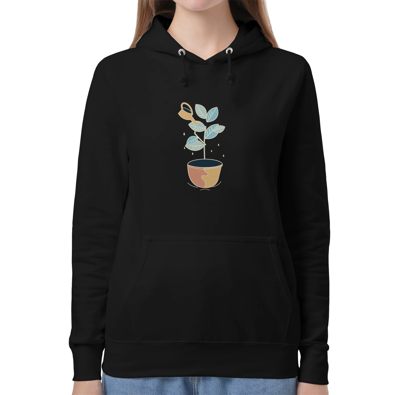 Rooted in Trust — Botanical Graphic Hoodie