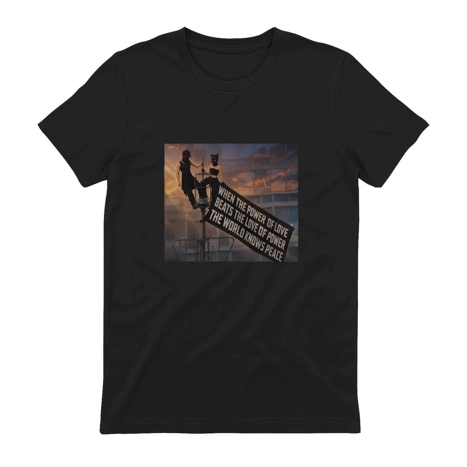 When Power of Love Beats Love of Power Heavy Cotton T-shirt