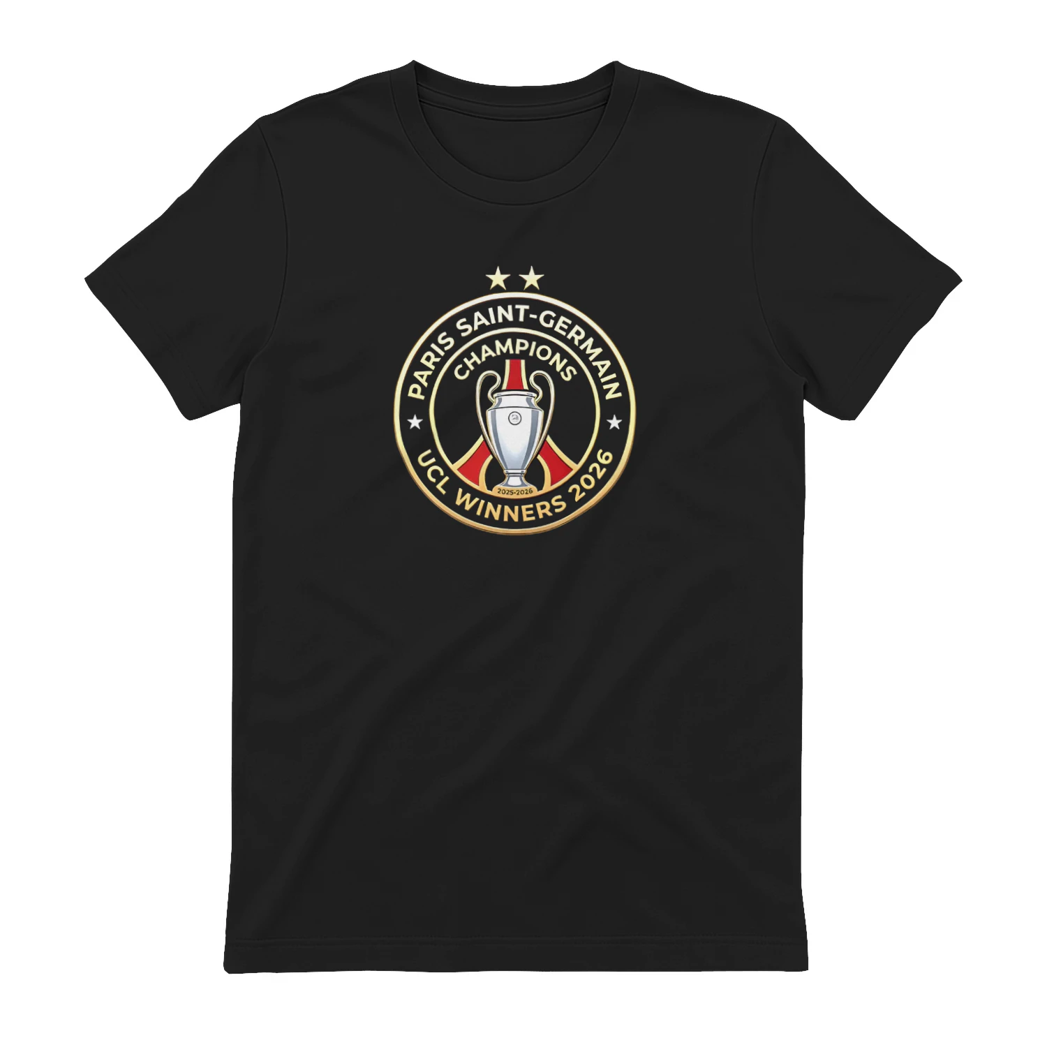 PSG Champions UCL Winners 2026 logo shirt