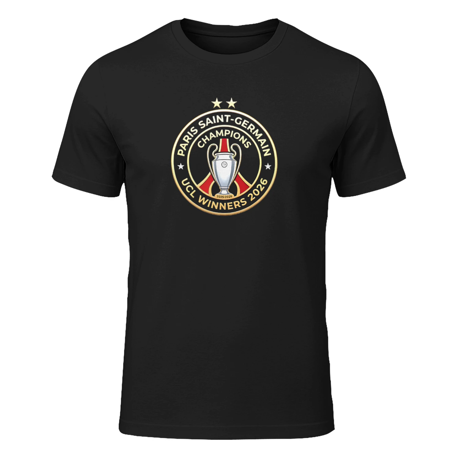 PSG Champions UCL Winners 2026 logo shirt