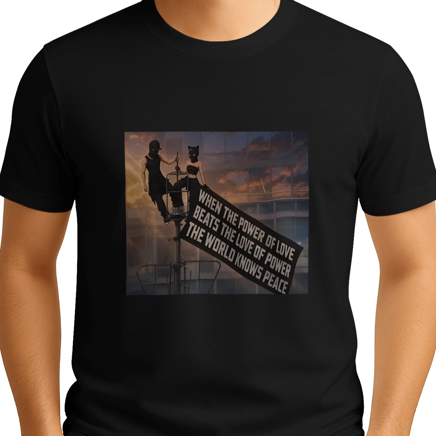 When Power of Love Beats Love of Power Heavy Cotton T-shirt