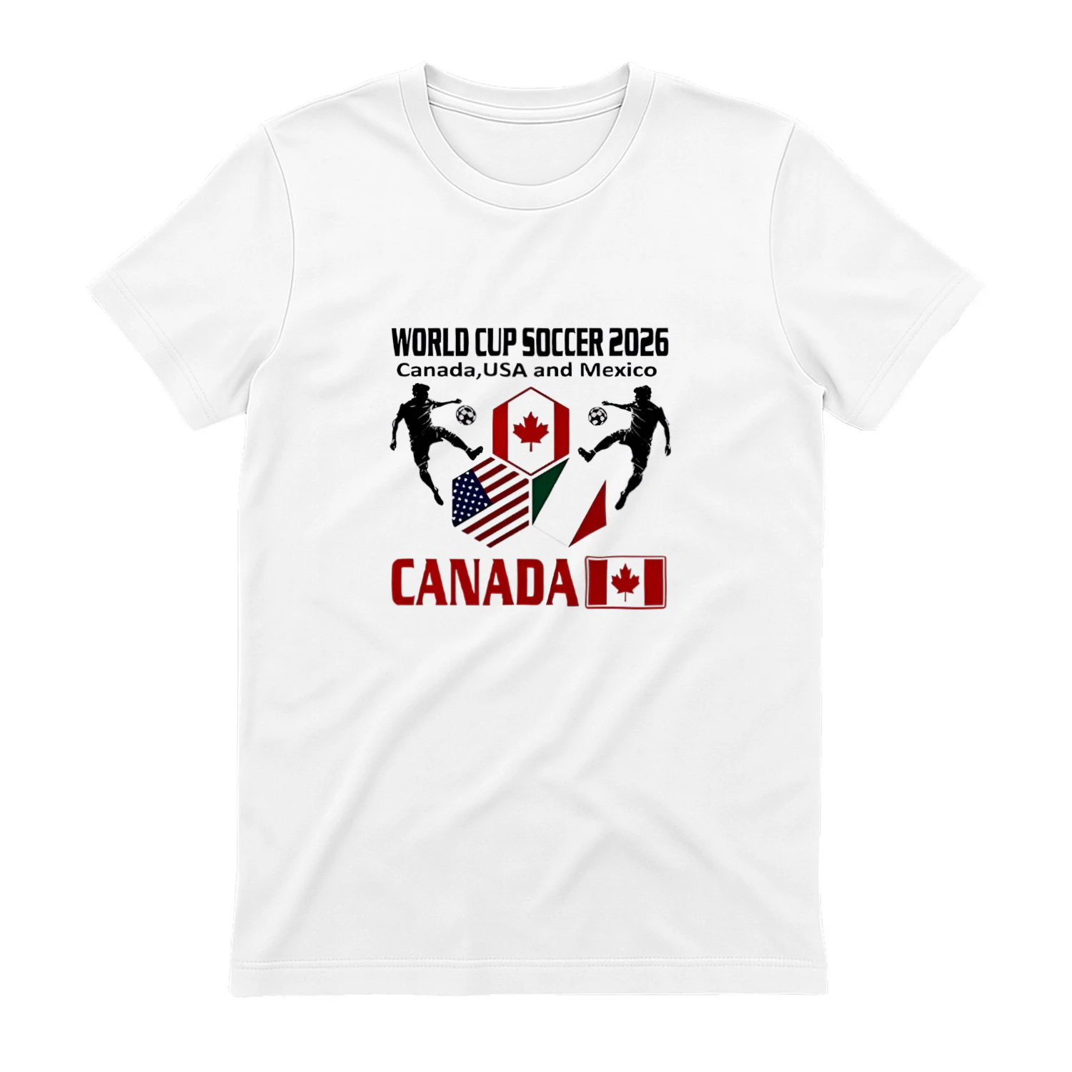 World Cup Soccer 2026 Canada USA and Mexico shirt