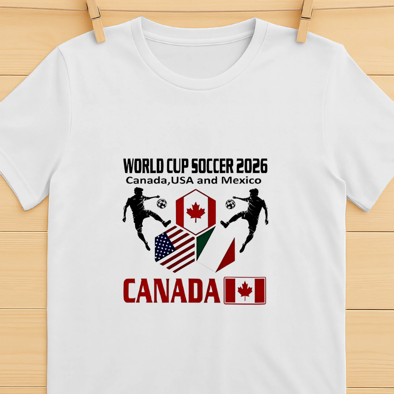 World Cup Soccer 2026 Canada USA and Mexico shirt