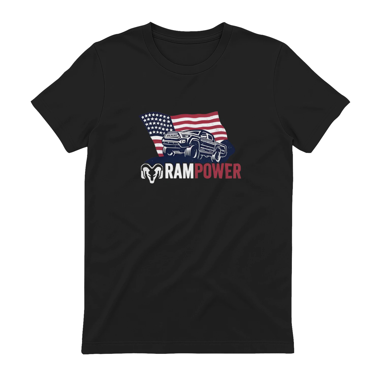 Ram Power Toyota Tacoma American flag shirt