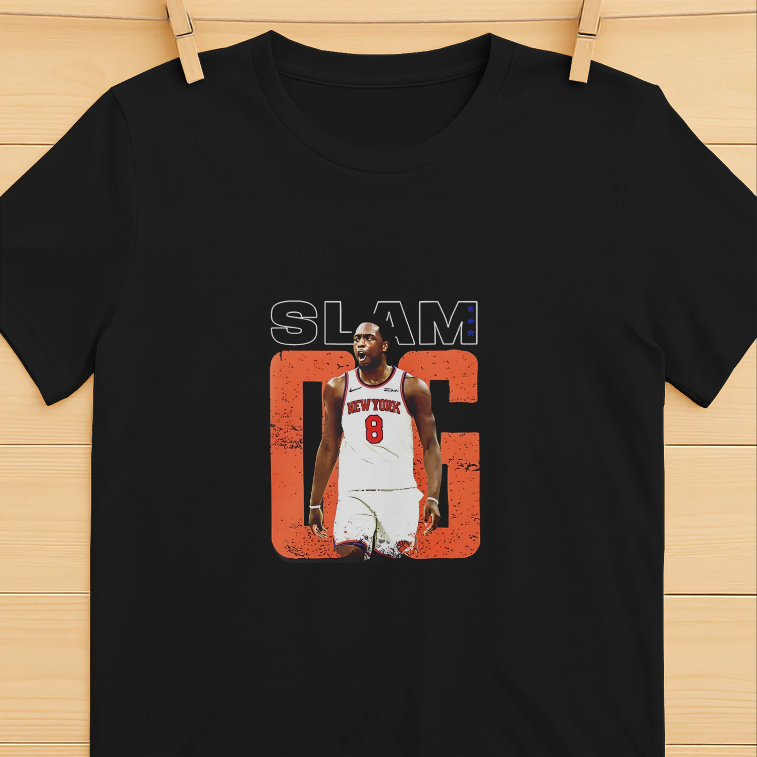 OG Anunoby New York Knicks NBA 2026 Slam graphic shirt