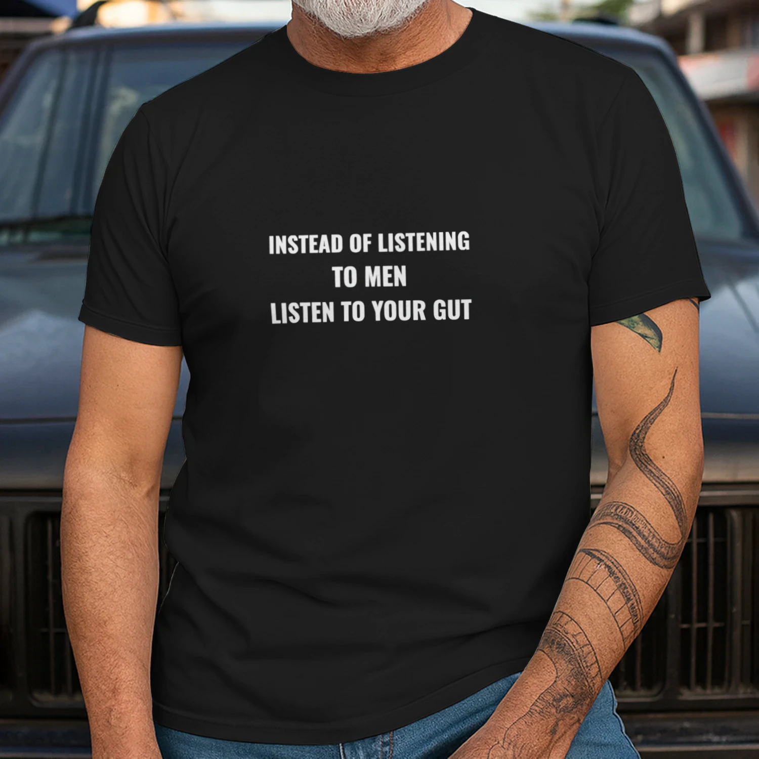 Instead of listening to men listen to your gut shirt