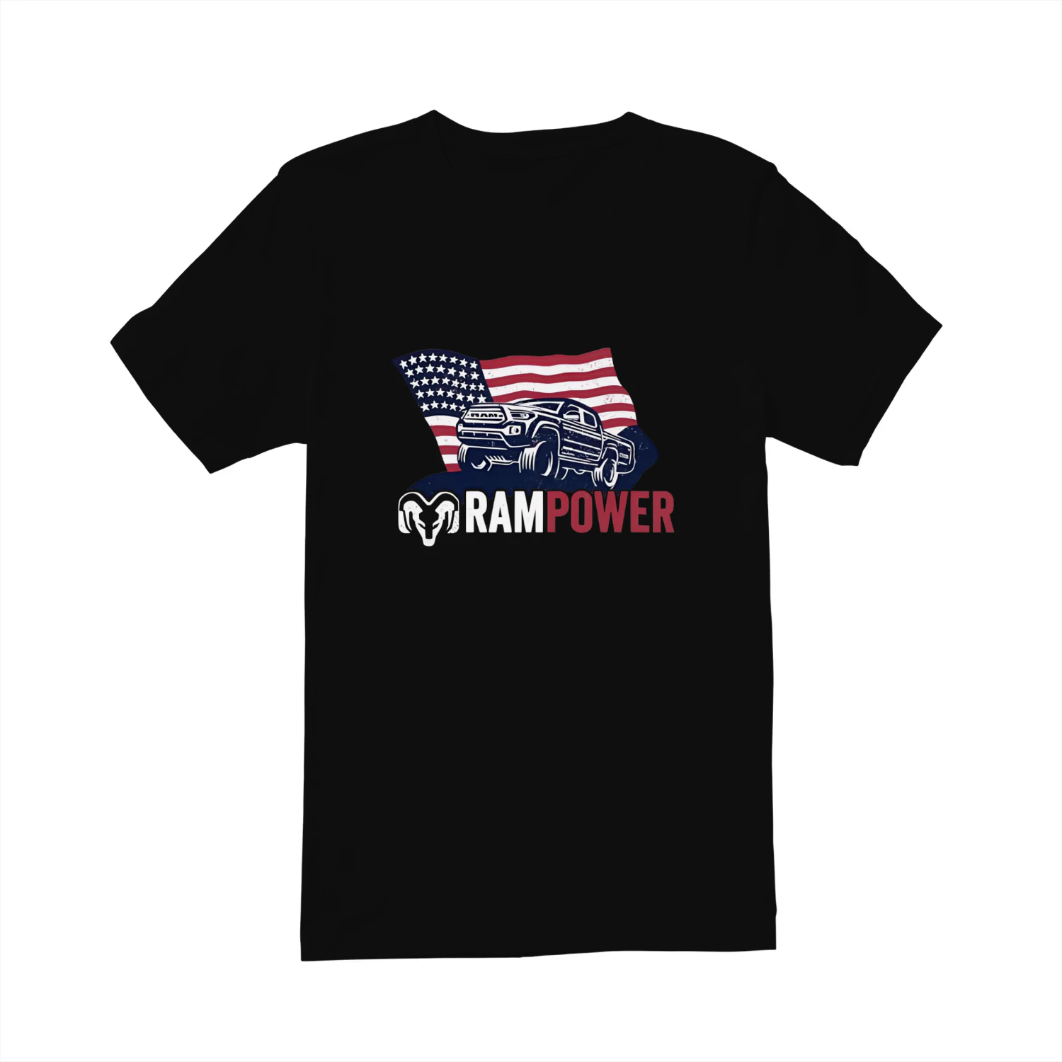 Ram Power Toyota Tacoma American flag shirt