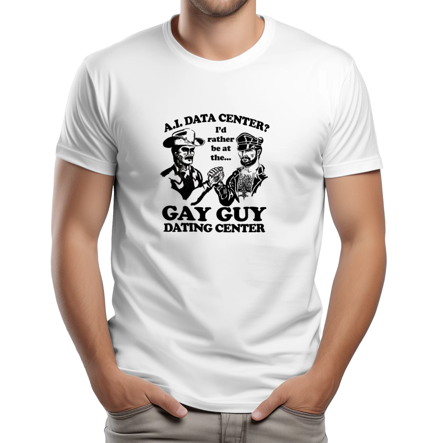 AI Data Center I'd Rather Be At The Gay Guy Dating Center.