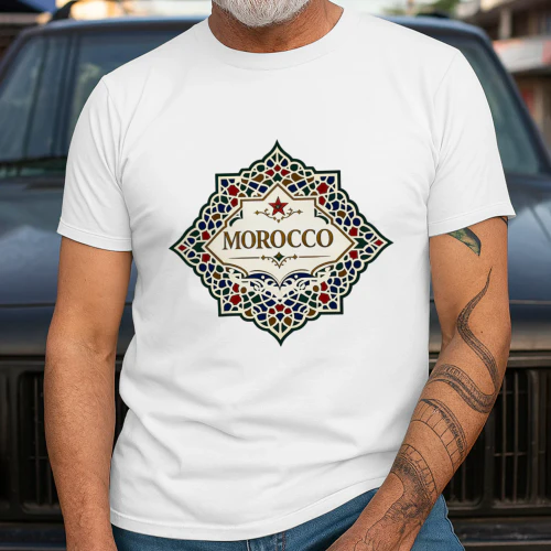 Morocco Amazigh Symbol Zellige Art T-Shirt
