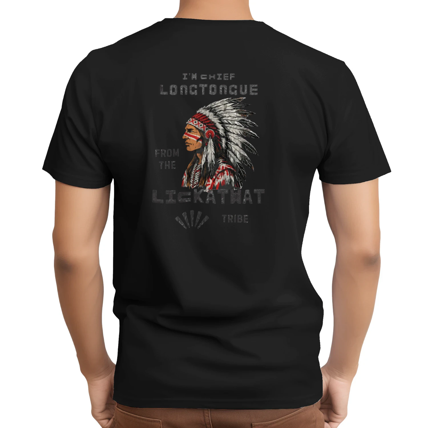 Chief Longtongue Funny Tongue Humor Novelty