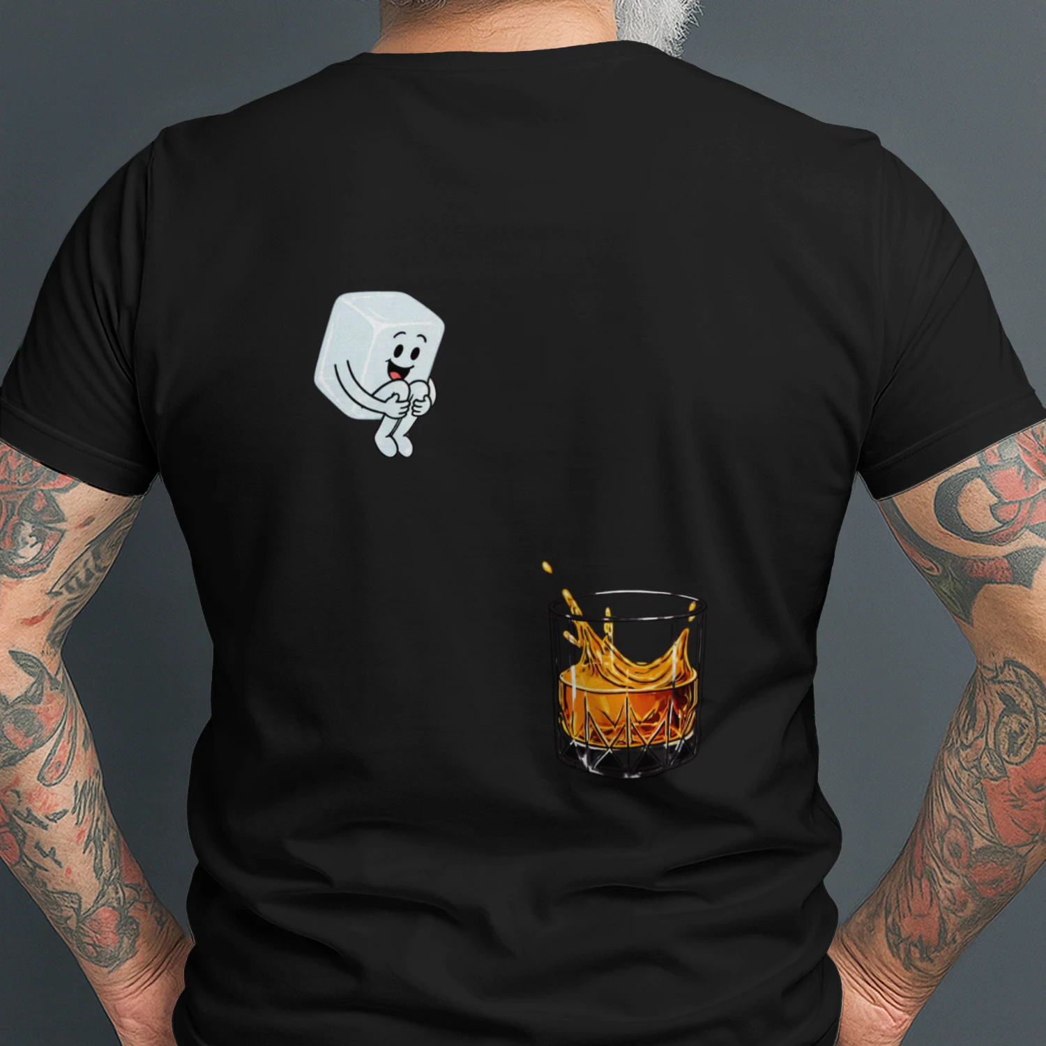 Bourbon Cannonball Whiskey Lover Cute Ice Splash Drink