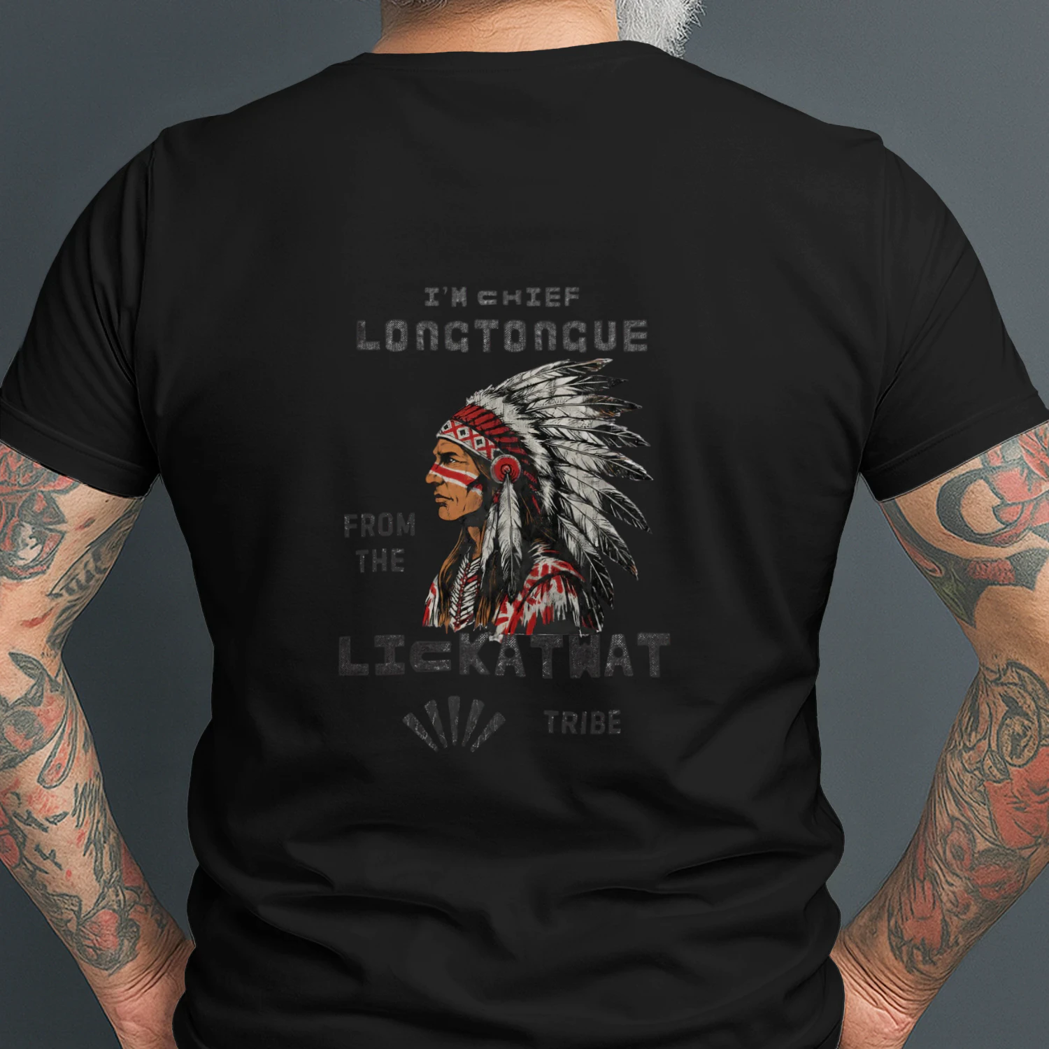 Chief Longtongue Funny Tongue Humor Novelty