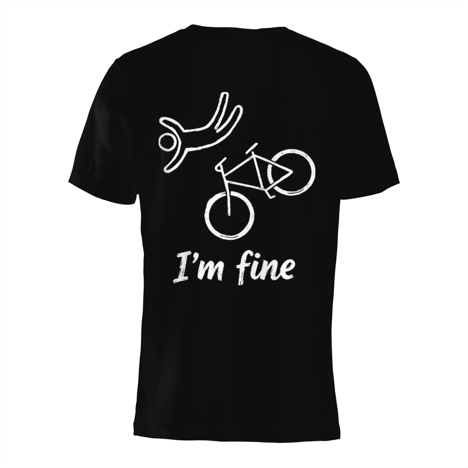 I_m Fine Bike Crash Funny Cyclist Cycling Humor