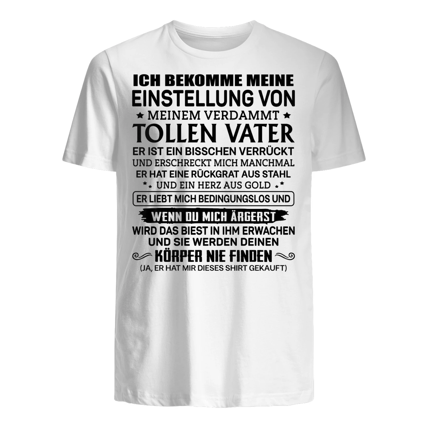 GE - ICH BEKOMME MEINE EINSTELLUNG VON MEINEM VERDAMMT TOLLEN VATER