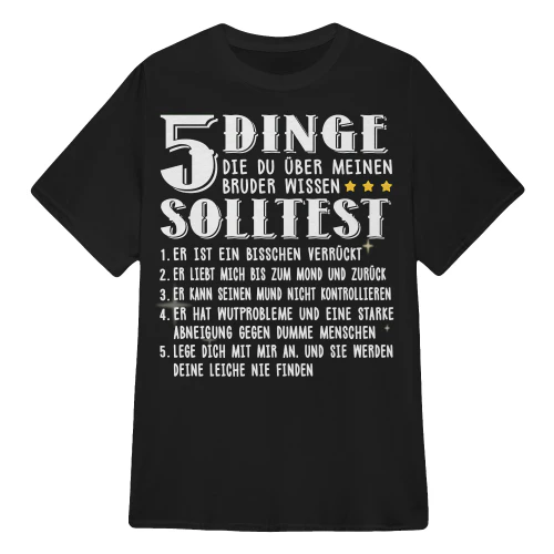 GE - 5 DINGE DIE DU ÜBER MEINEN BRUDER WISSEN SOLLTEST