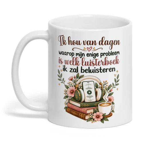 NL0390 - Ik hou van dagen waarop mijn enige probleem is welk luisterboek ik zal beluisteren.