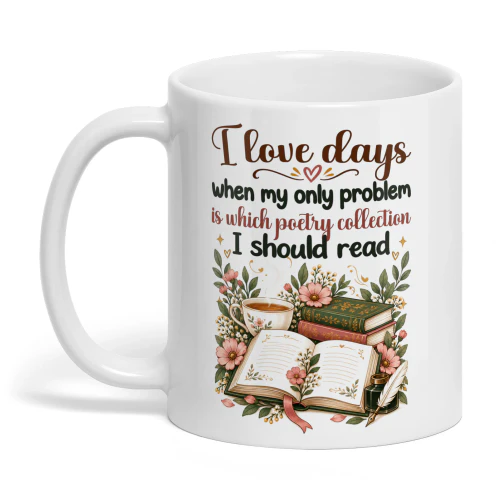 EN0201 - I love days when my only problem is which poetry collection I should read.