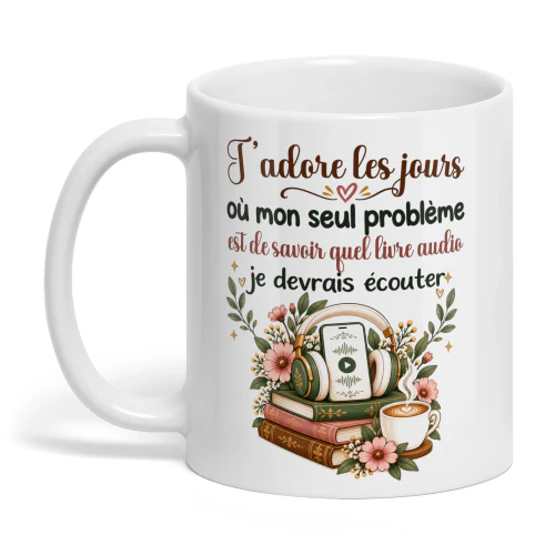 FR0260 - J’adore les jours où mon seul problème est de savoir quel livre audio je devrais écouter.