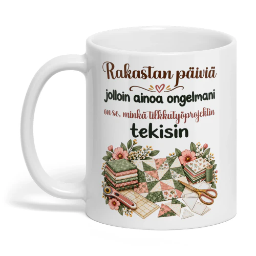 FI0198 - Rakastan päiviä jolloin ainoa ongelmani on se, minkä tilkkutyöprojektin tekisin