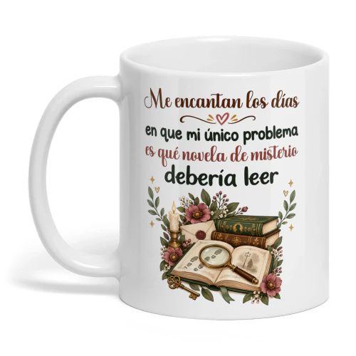 ES0002 - Me encantan los días en que mi único problema es qué novela de misterio debería leer.