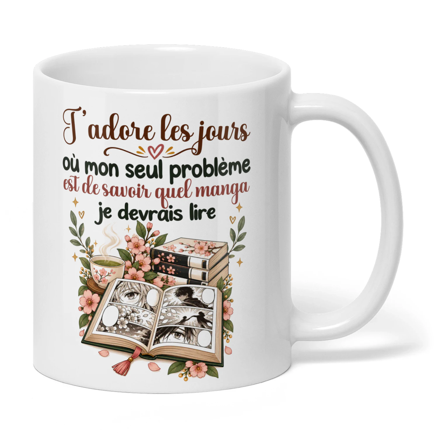 FR0261 - J’adore les jours où mon seul problème est de savoir quel manga je devrais lire.