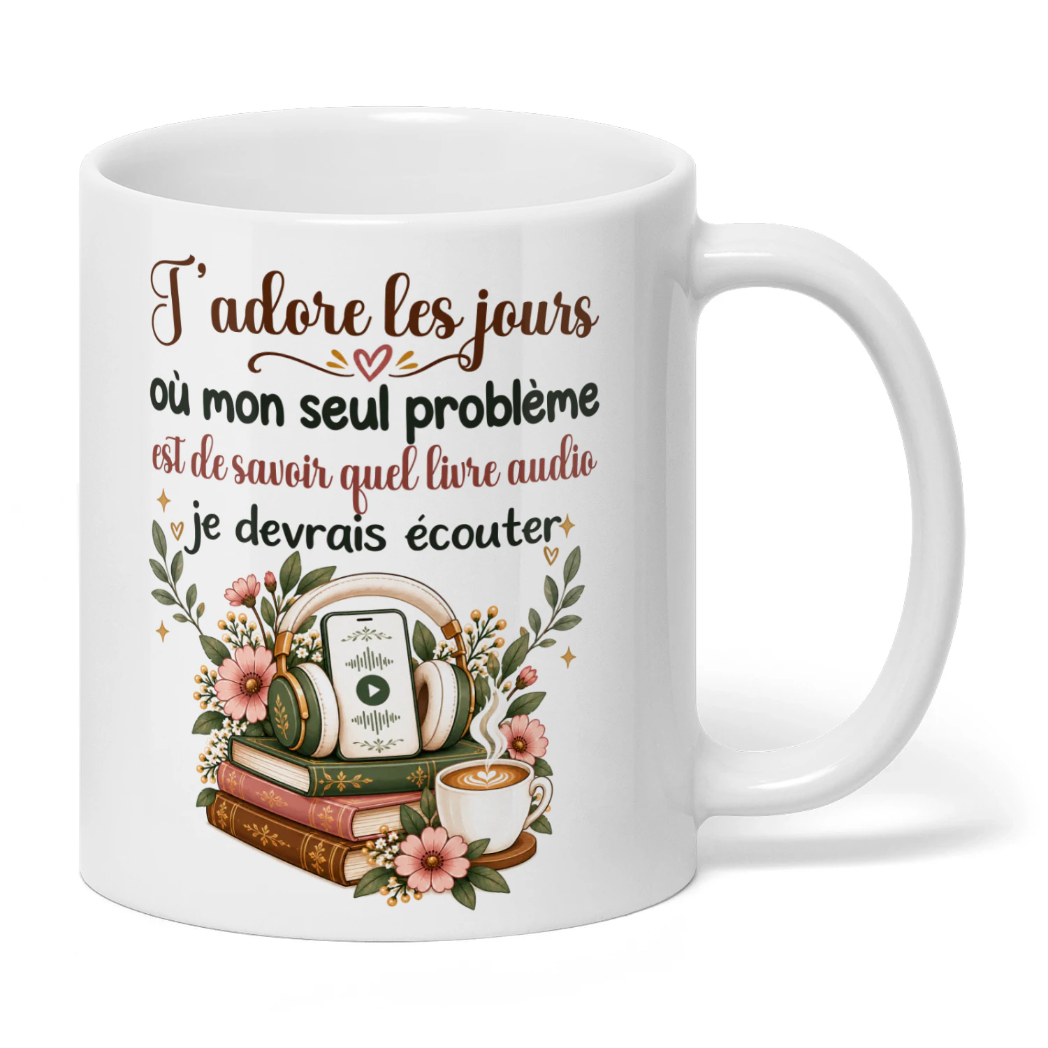 FR0260 - J’adore les jours où mon seul problème est de savoir quel livre audio je devrais écouter.