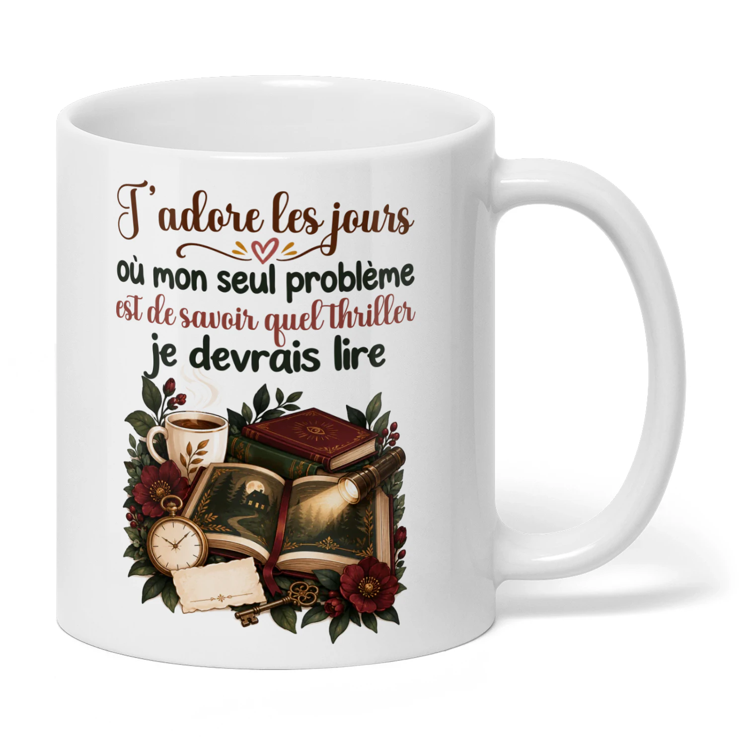 FR0259 - J’adore les jours où mon seul problème est de savoir quel thriller je devrais lire.