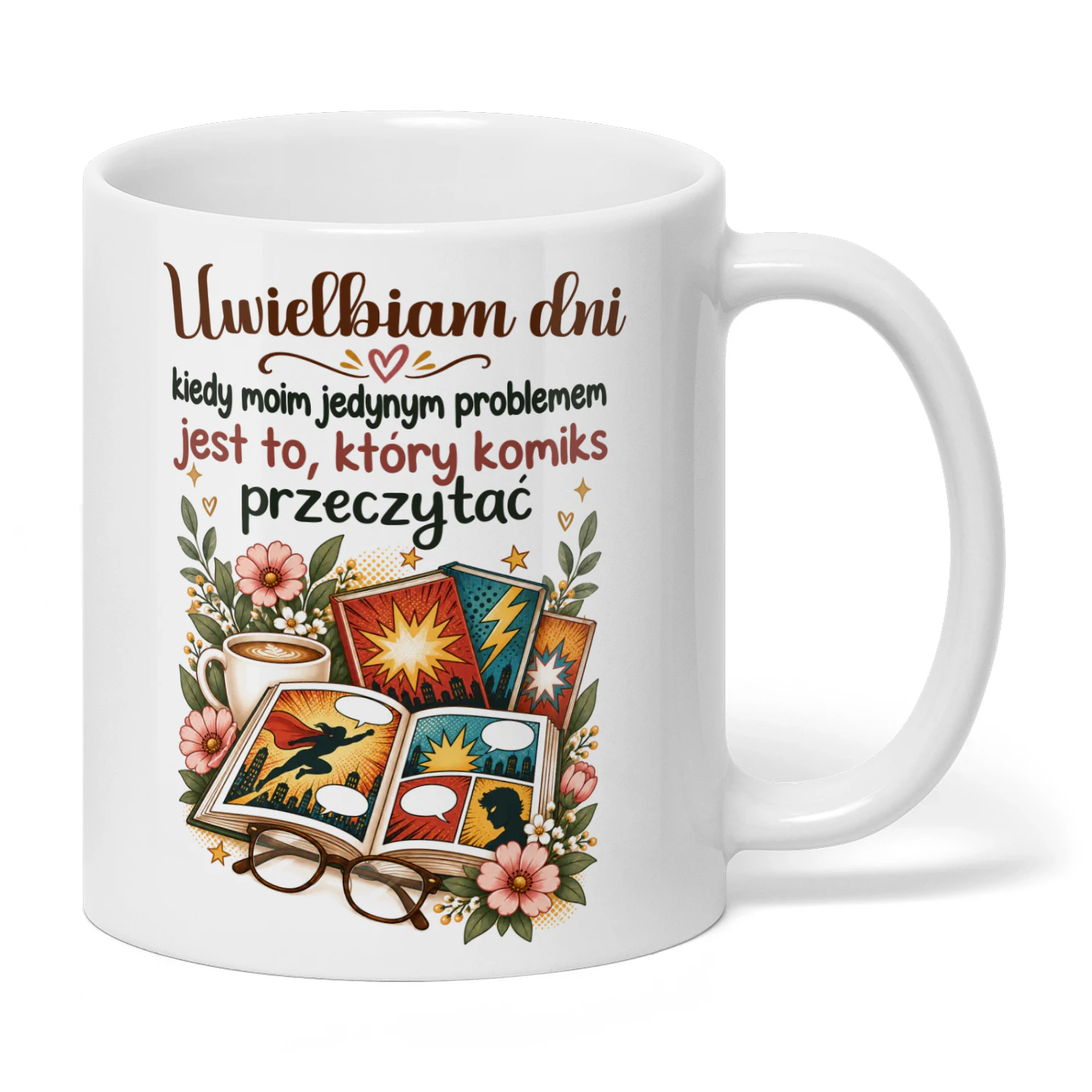 PL0009 - Uwielbiam dni, kiedy moim jedynym problemem jest to, który komiks przeczytać.