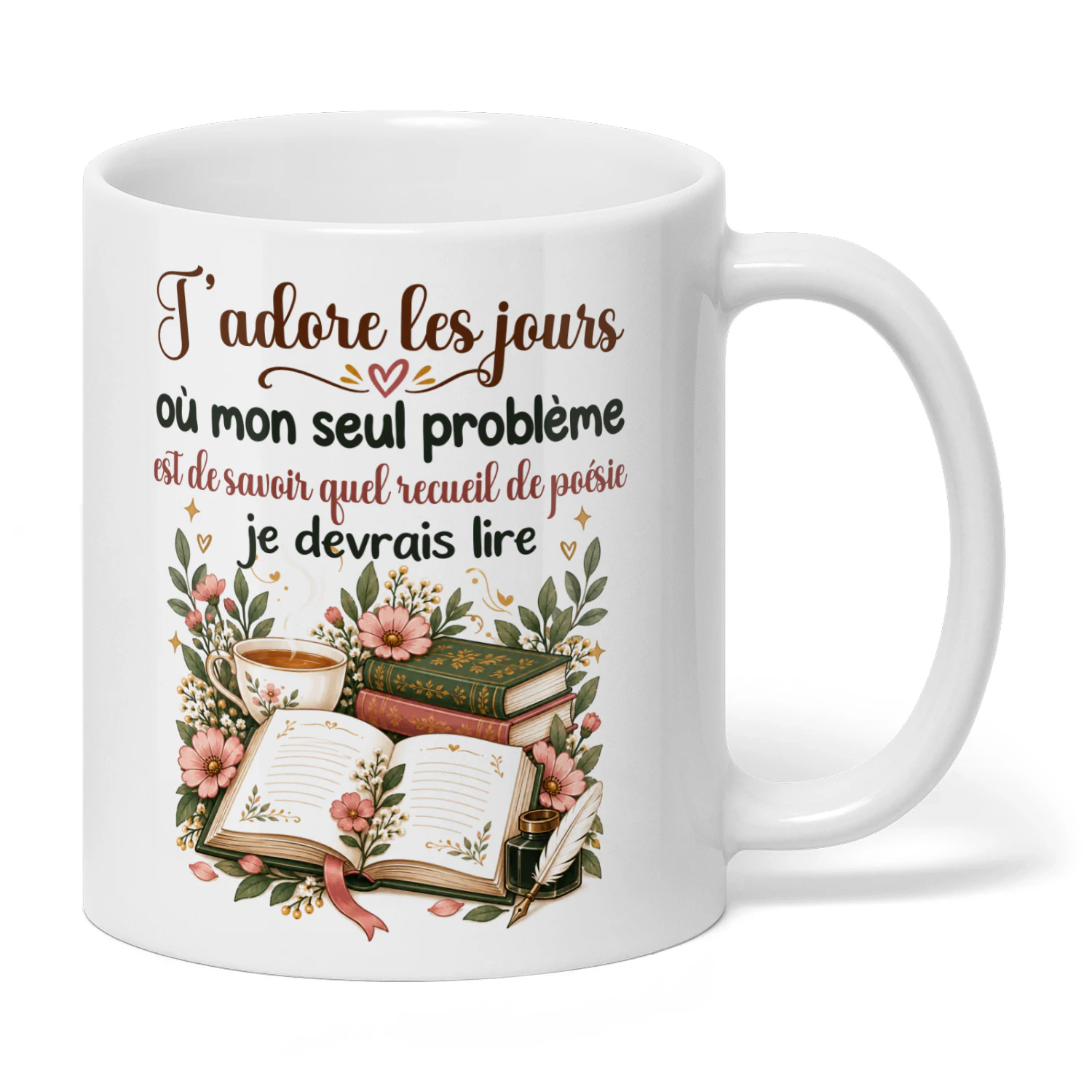 FR0263 - J’adore les jours où mon seul problème est de savoir quel recueil de poésie je devrais lire.