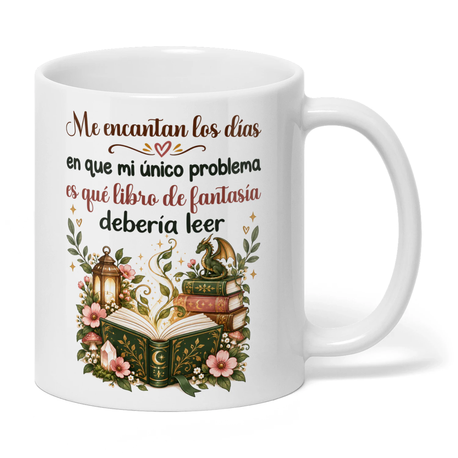 ES0004 - Me encantan los días en que mi único problema es qué libro de fantasía debería leer.