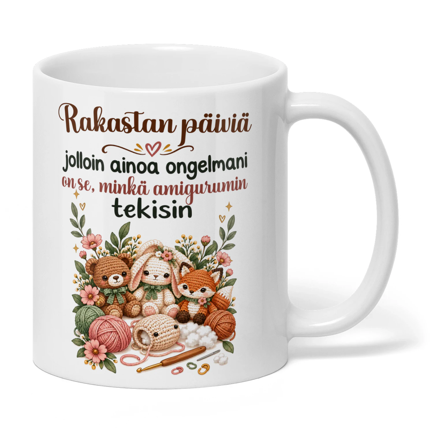 FI0186 - Rakastan päiviä, jolloin ainoa ongelmani on se, minkä amigurumin tekisin.
