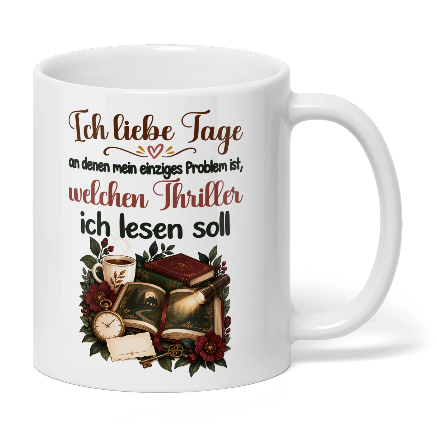 DE0316 - Ich liebe Tage, an denen mein einziges Problem ist, welchen Thriller ich lesen soll.