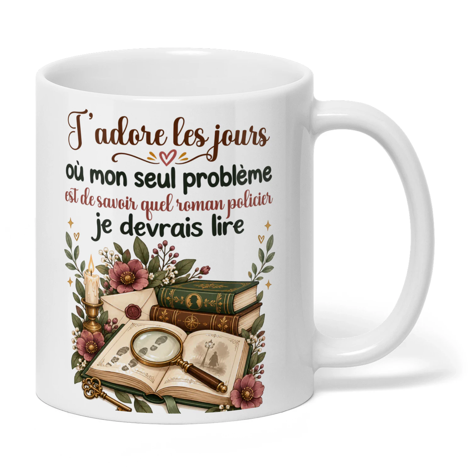 FR0255 - J’adore les jours où mon seul problème est de savoir quel roman policier je devrais lire.