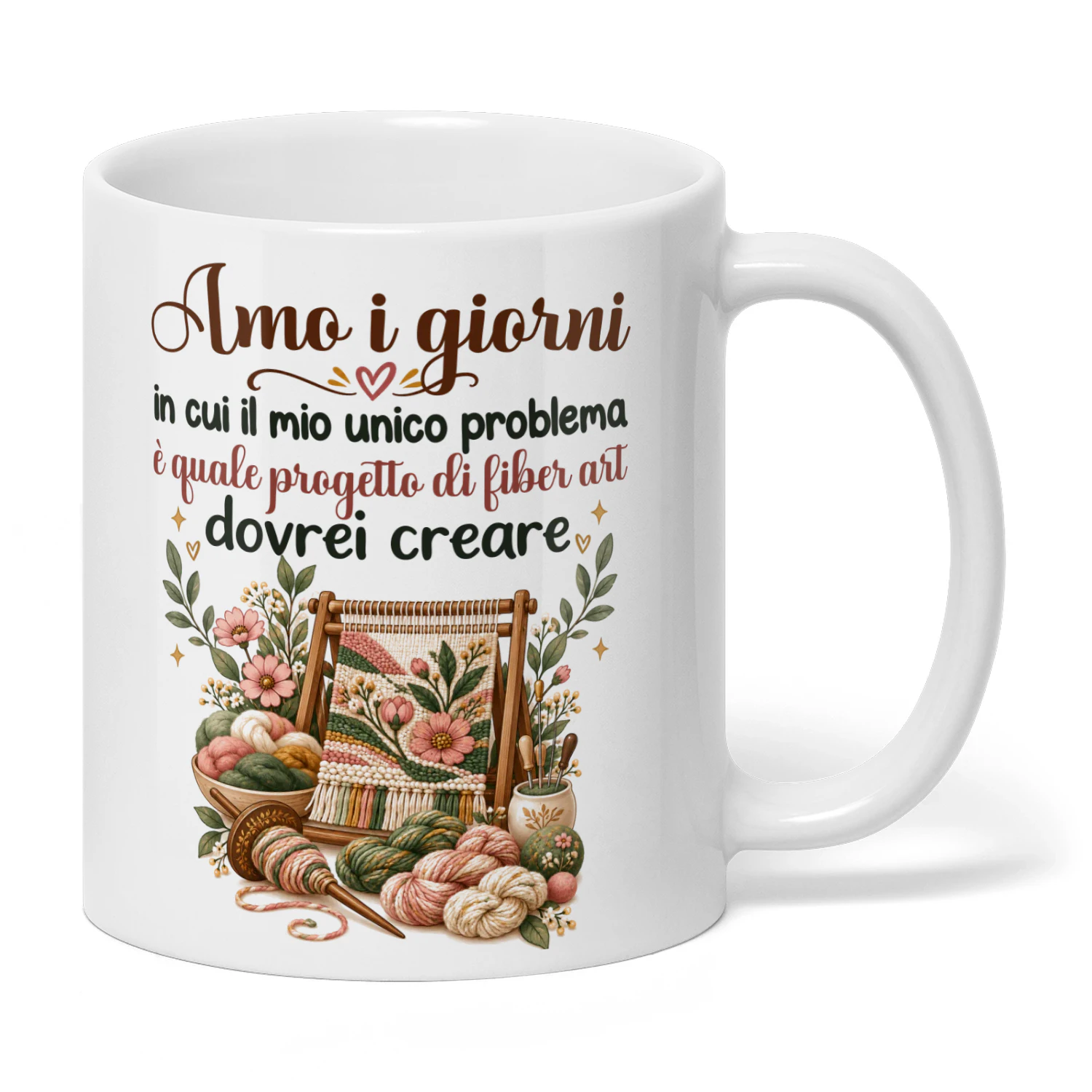 IT0419 - Amo i giorni in cui il mio unico problema è quale progetto di fiber art dovrei creare.