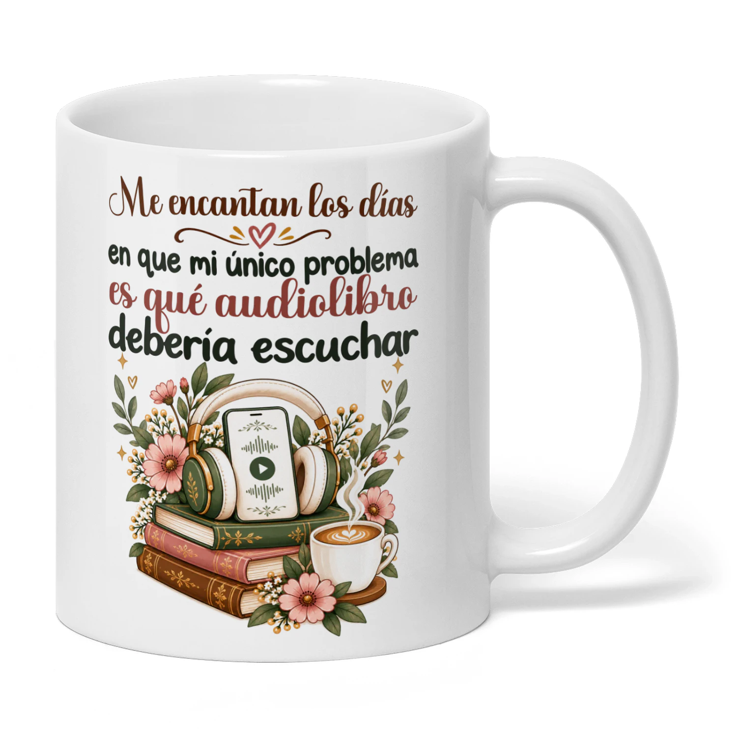ES0007 - Me encantan los días en que mi único problema es qué audiolibro debería escuchar.