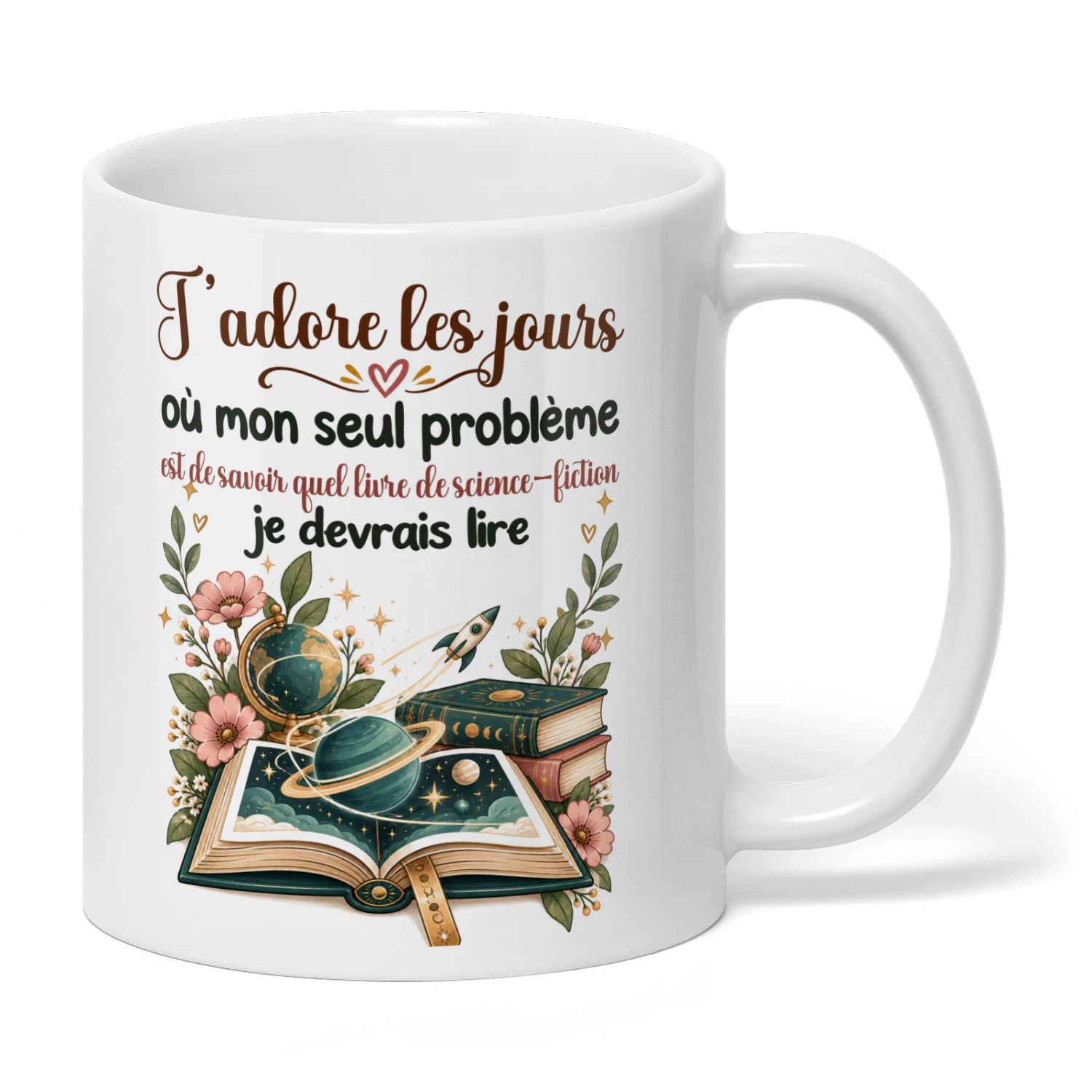 FR0258 - J’adore les jours où mon seul problème est de savoir quel livre de science-fiction je devrais lire.