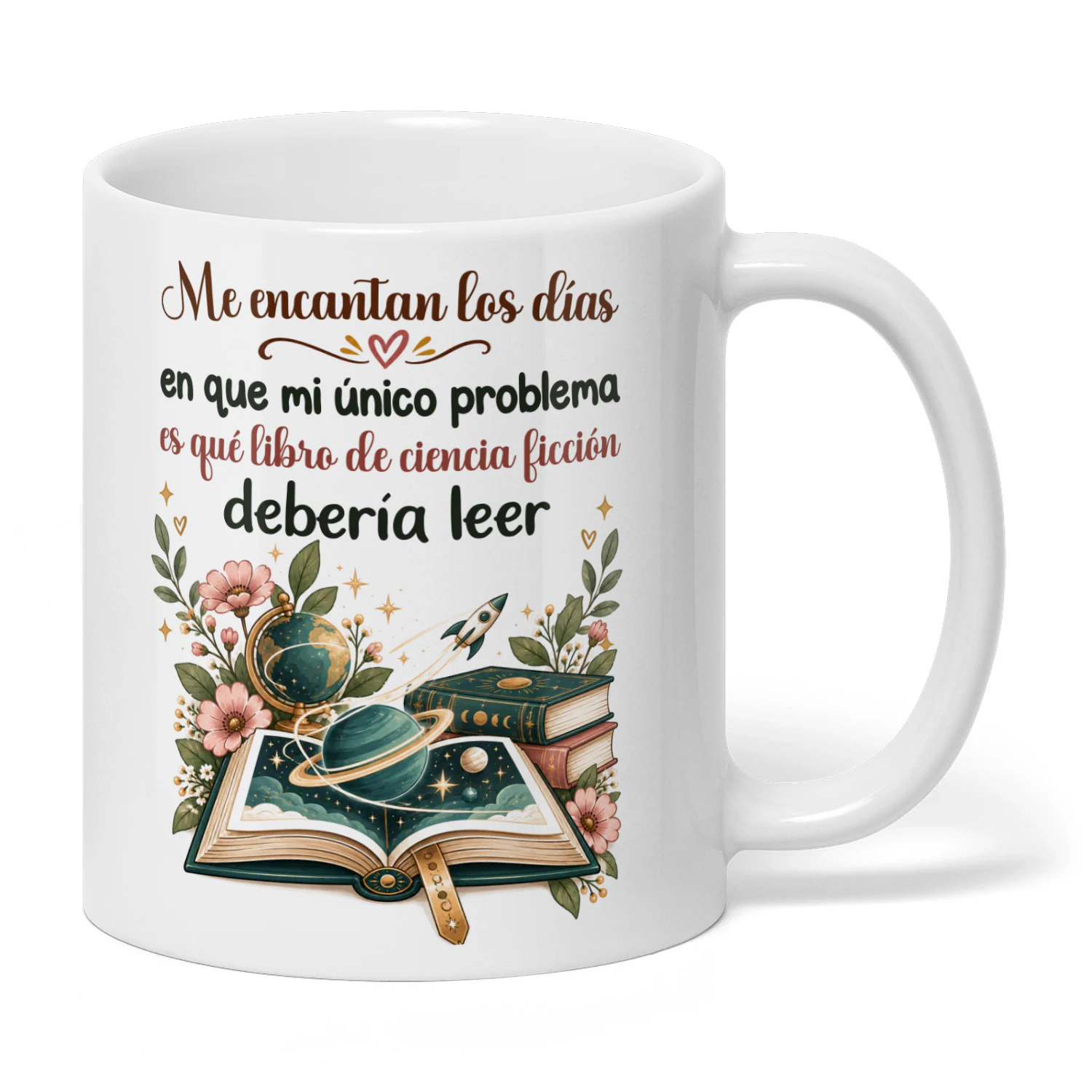 ES0005 - Me encantan los días en que mi único problema es qué libro de ciencia ficción debería leer.