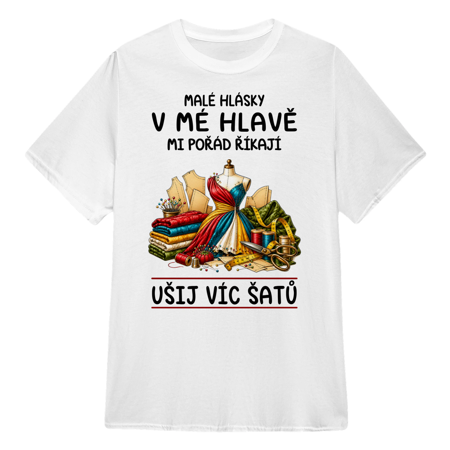 CZ0351 - Malé hlásky v mé hlavě mi pořád říkají ušij víc šatů