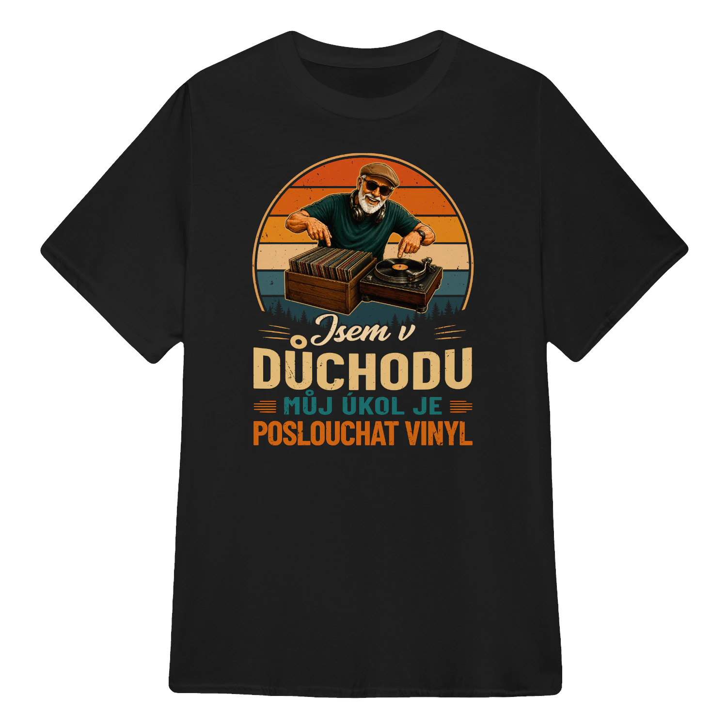 CZ0115 - Jsem v důchodu můj úkol je poslouchat vinyl