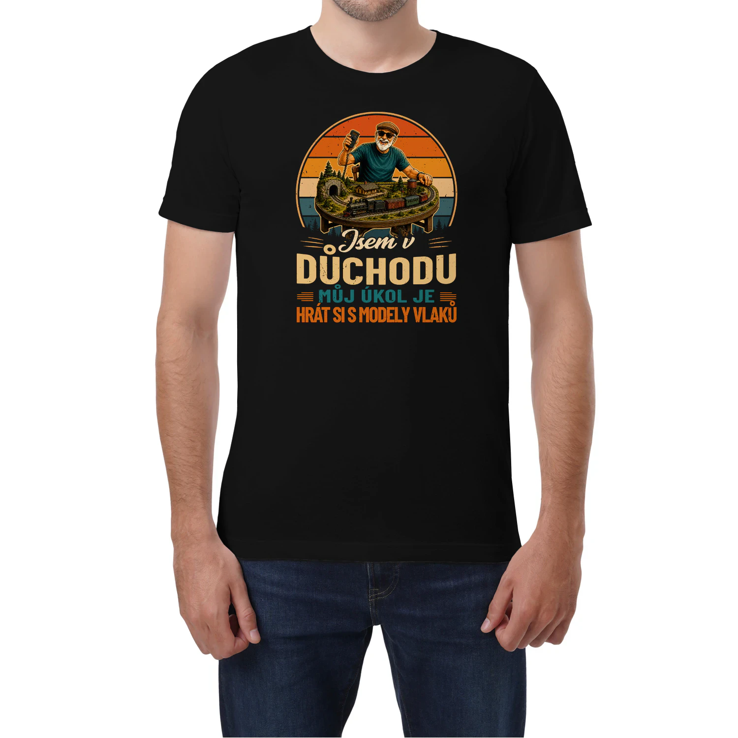 CZ0113 - Jsem v důchodu můj úkol je hrát si s modely vlaků