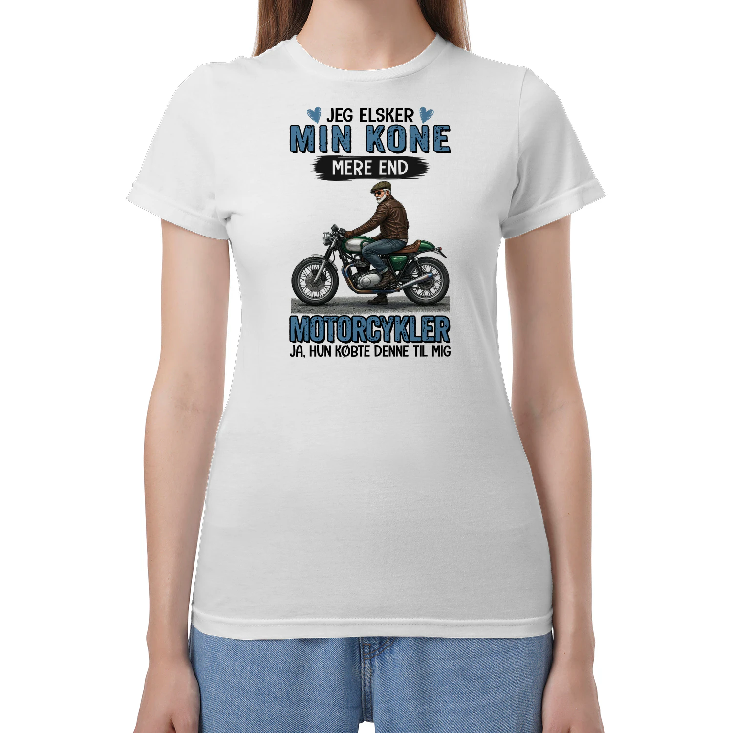 DK0134 - Jeg elsker min kone mere end motorcykler ja, hun købte denne til mig