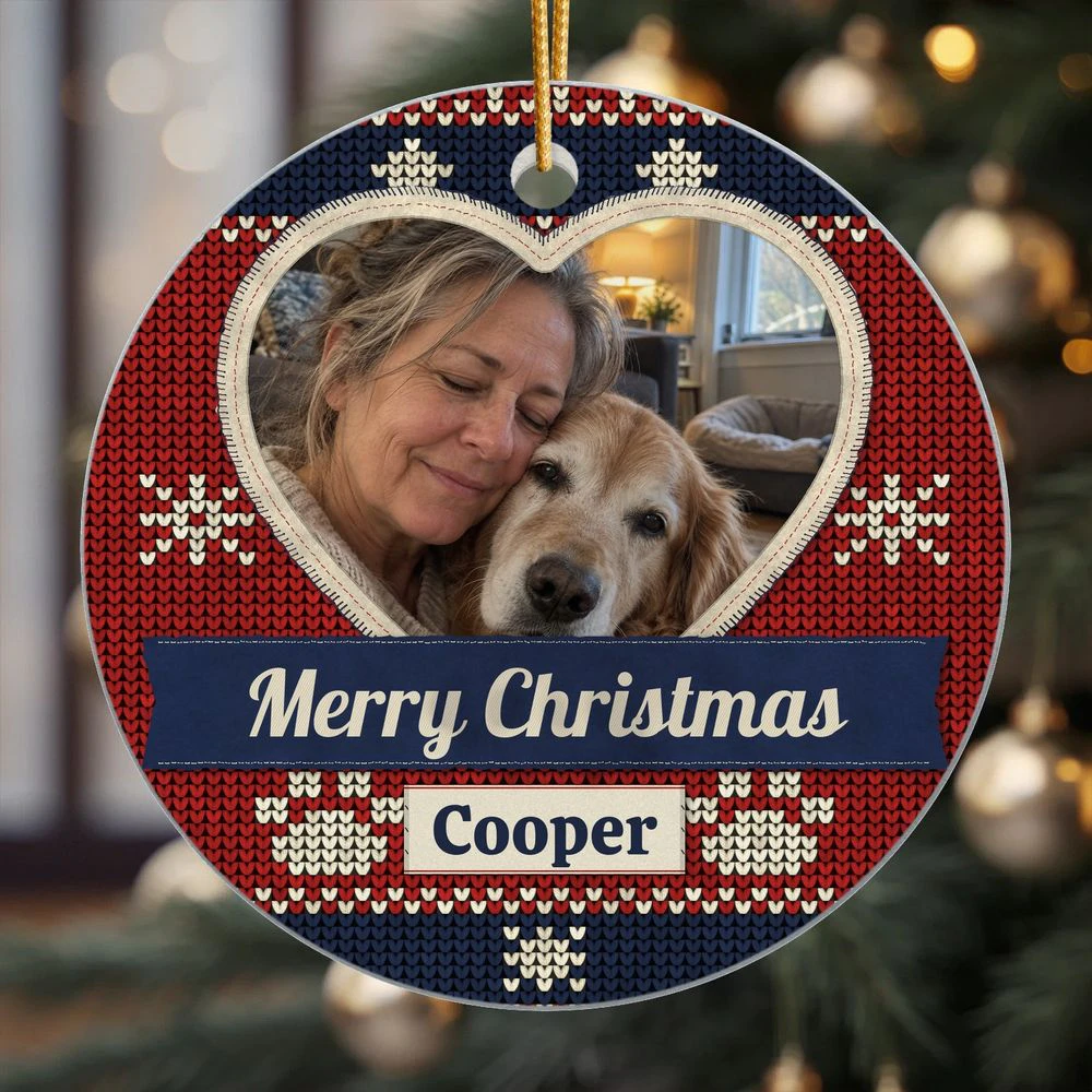 Christmas Jumper Personalized Photo Ornament