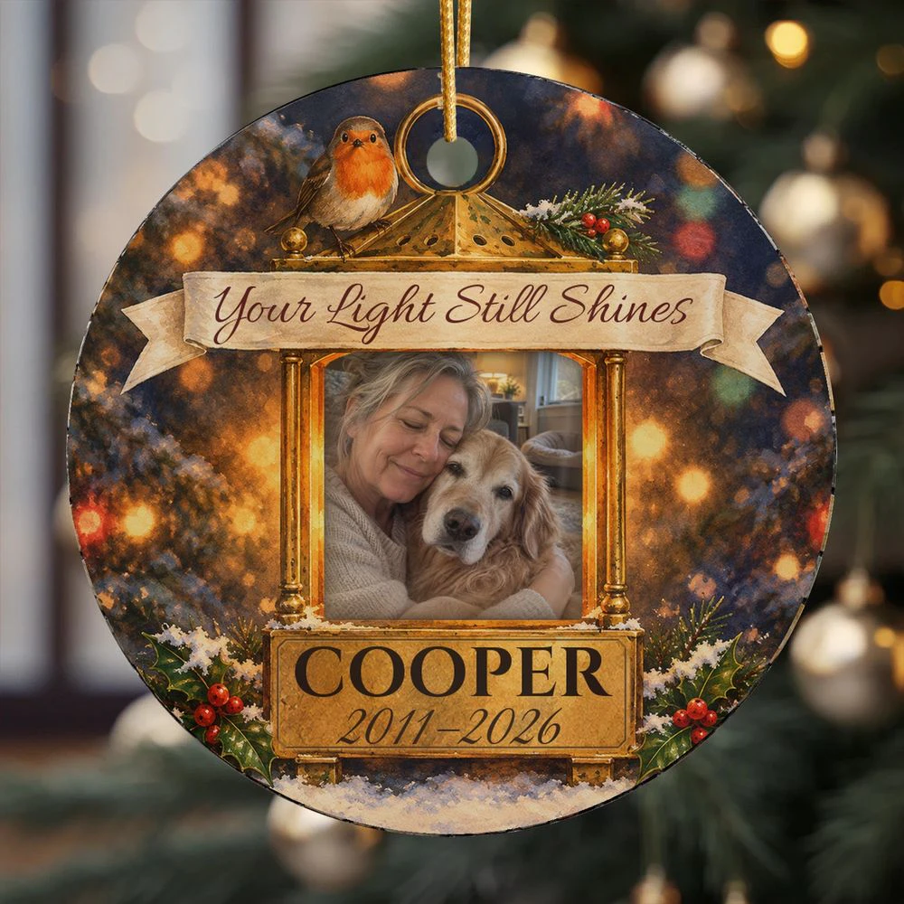 Memorial Lantern Personalized Photo Ornament