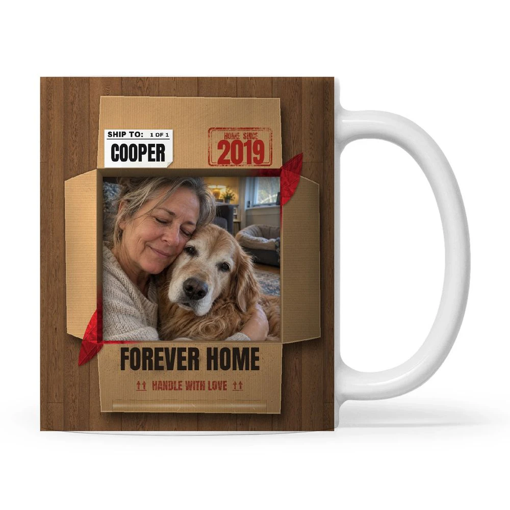 Forever Home Box Personalized Photo 11oz Mug